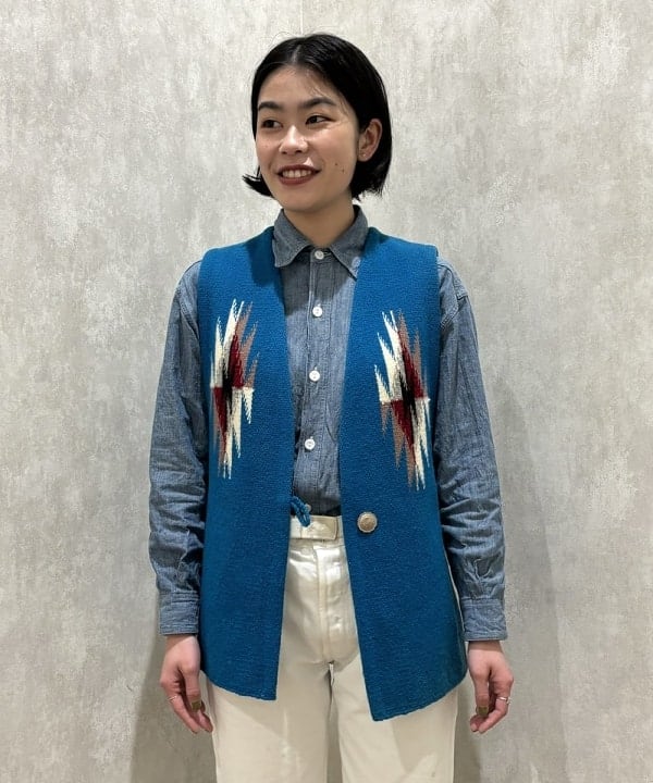 葵さんの「BEAMS WOMEN｜【別注】BUZZ RICKSON'S / シャンブレー ロングスリーブ シャツ」を使ったコーディネート
