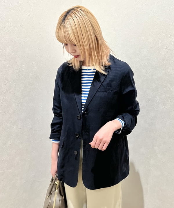 篠崎 香月さんの「BEAMS WOMEN｜Le minor / マドモアゼル バックUネック カットソー」を使ったコーディネート