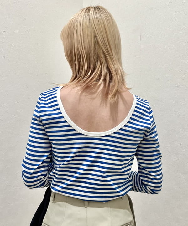 篠崎 香月さんの「BEAMS WOMEN｜Le minor / マドモアゼル バックUネック カットソー」を使ったコーディネート