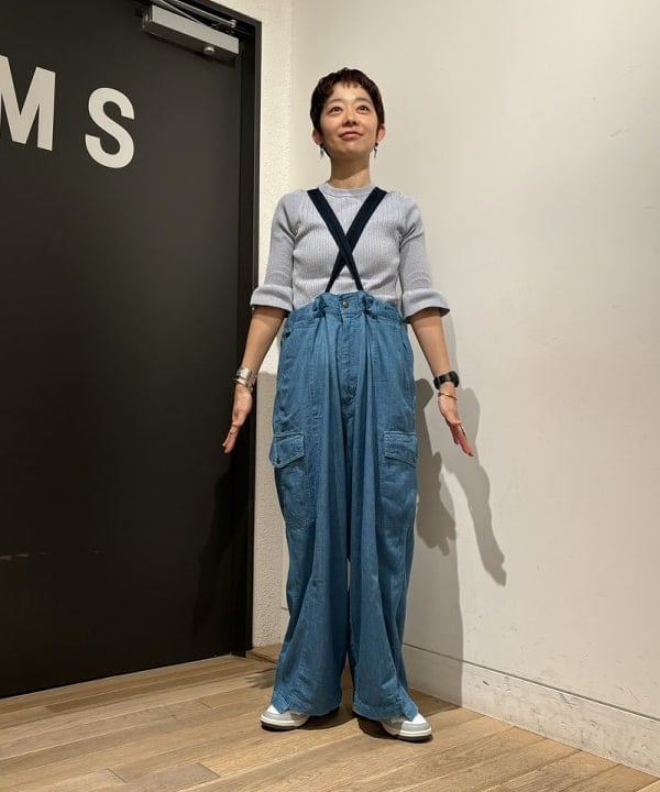 矢野(青木)優香さんの「BEAMS WOMEN｜maturely / Rame Frill Rib 5Sleeves」を使ったコーディネート