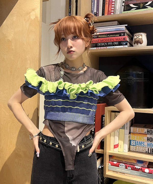 コスゲさんの「BEAMS WOMEN｜Ray BEAMS / デニム カーゴ スカート」を使ったコーディネート