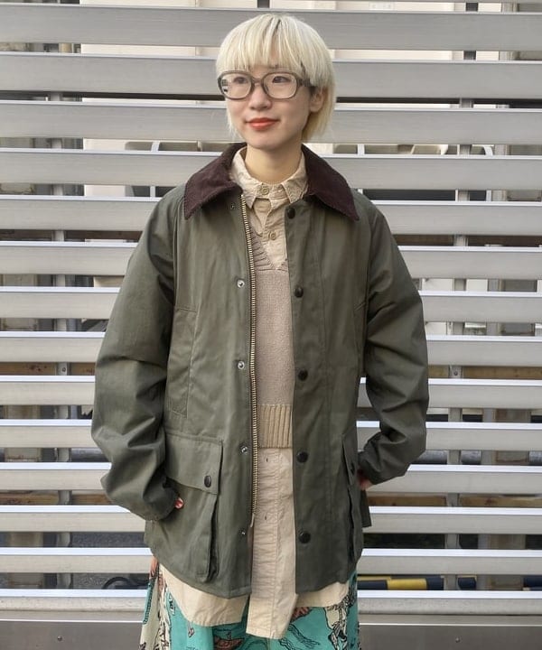 みりさんの「BEAMS WOMEN｜Barbour / OVERSIZE PEACHED BEADALE CASUAL JACKET」を使ったコーディネート