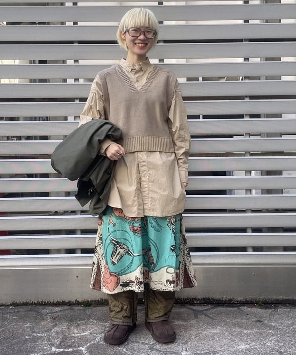 みりさんの「BEAMS WOMEN｜Barbour / OVERSIZE PEACHED BEADALE CASUAL JACKET」を使ったコーディネート