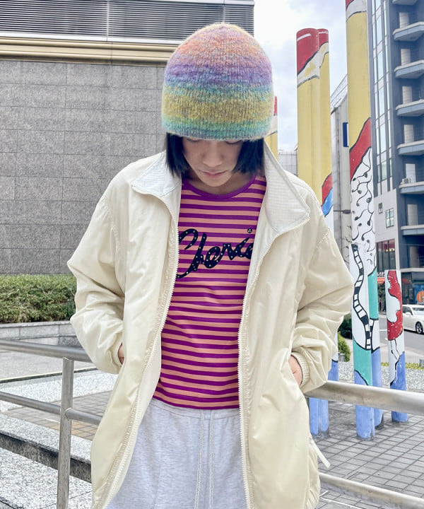 はるひむさんの「BEAMS WOMEN｜BEAMS / リバーシブル スタンドカラー ブルゾン」を使ったコーディネート