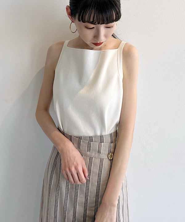 shibataさんの「BEAMS WOMEN｜Demi-Luxe BEAMS / リネン混 ストライプ シャツ」を使ったコーディネート