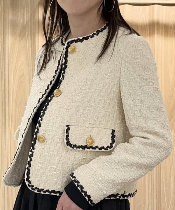 関 桂子さんの「BEAMS WOMEN｜Demi-Luxe BEAMS / バルーン コンビ ワンピース」を使ったコーディネート