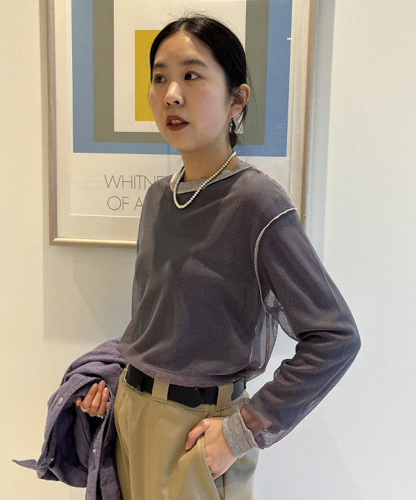ミナミマリコさんの「BEAMS WOMEN｜Dickies × BEAMS BOY / 別注 ワイド ダブルニー パンツ」を使ったコーディネート
