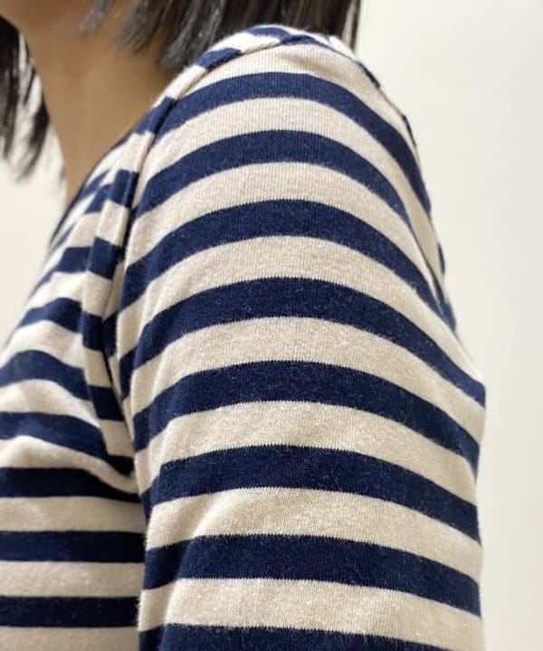 吉田 花さんの「BEAMS WOMEN｜BEAMS BOY / フライス 1cm ボーダー」を使ったコーディネート