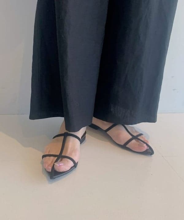 AONO SHIKAMAさんの「BEAMS WOMEN｜ポインテッド ヌードサンダル .M」を使ったコーディネート