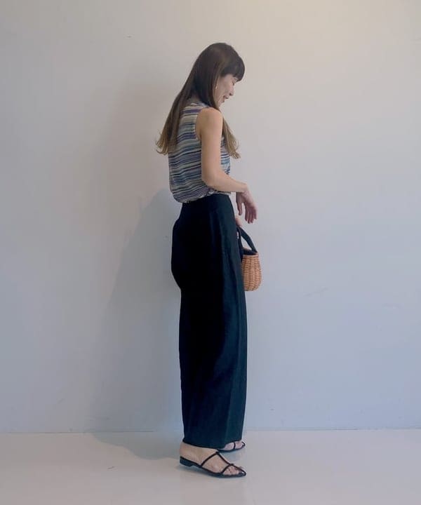 AONO SHIKAMAさんの「BEAMS WOMEN｜ポインテッド ヌードサンダル .M」を使ったコーディネート