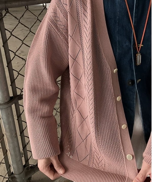 ホサカさんの「BEAMS WOMEN｜BEAMS / 12ゲージ メッシュ カーディガン」を使ったコーディネート