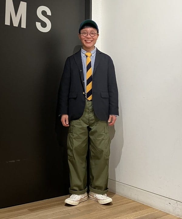 土田 達也さんの「BEAMS WOMEN｜BEAMS BOY / ポリエステル ウール 3ボタン ブレザー」を使ったコーディネート