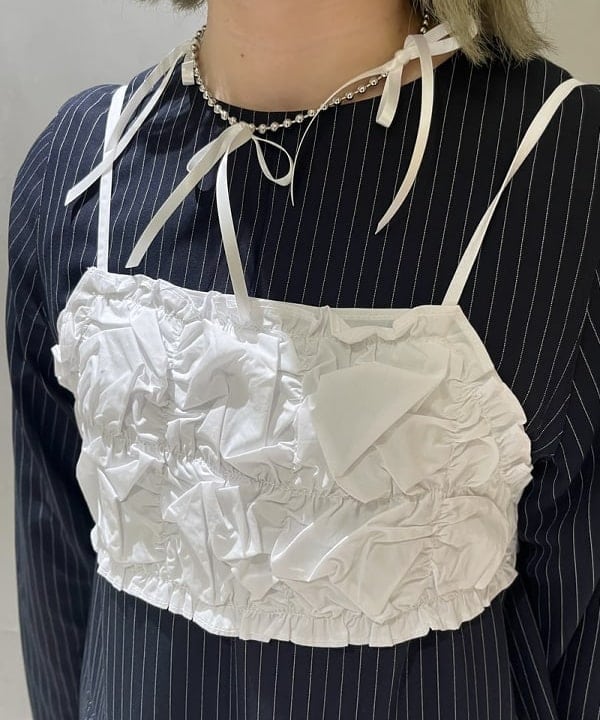 前田 優衣さんの「BEAMS WOMEN｜Ray BEAMS / ボールチェーン リボン ネックレス」を使ったコーディネート