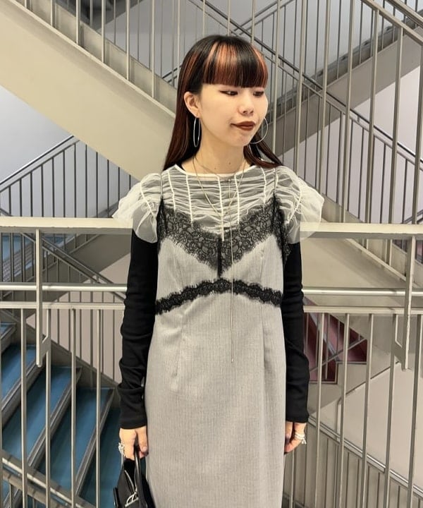 もえのさんの「BEAMS WOMEN｜テレコ リブ クルーネック トップス」を使ったコーディネート