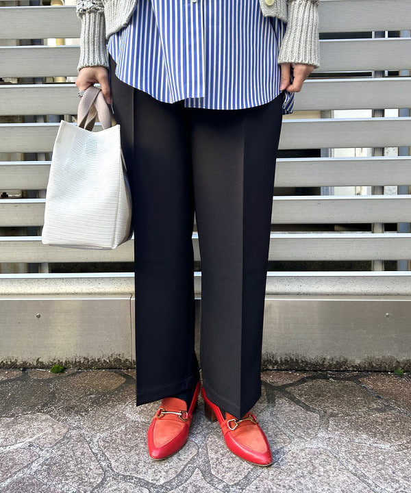 千田 静香さんの「BEAMS WOMEN｜VIOLAd’ORO / ジーノ メッシュ トートバッグ M」を使ったコーディネート