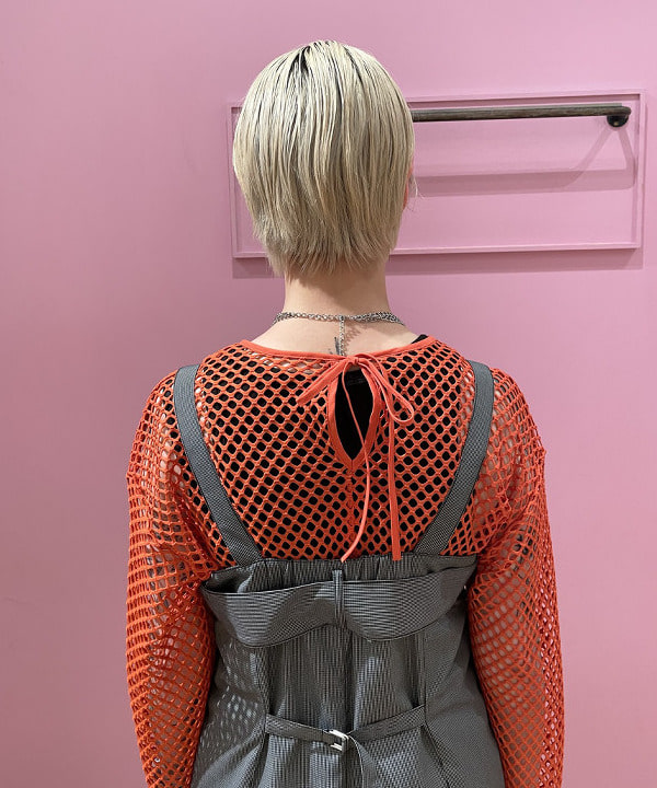 中江梨々香さんの「BEAMS WOMEN｜RayBEAMS / チェック ワイド サロペット」を使ったコーディネート