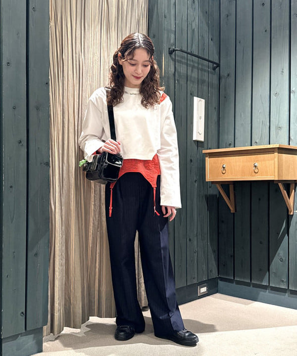 beams couture クロップド丈ベルトガータートップス　ブラック 中古・古着通販】BEAMS COUTURE (ビームス クチュール) Champion