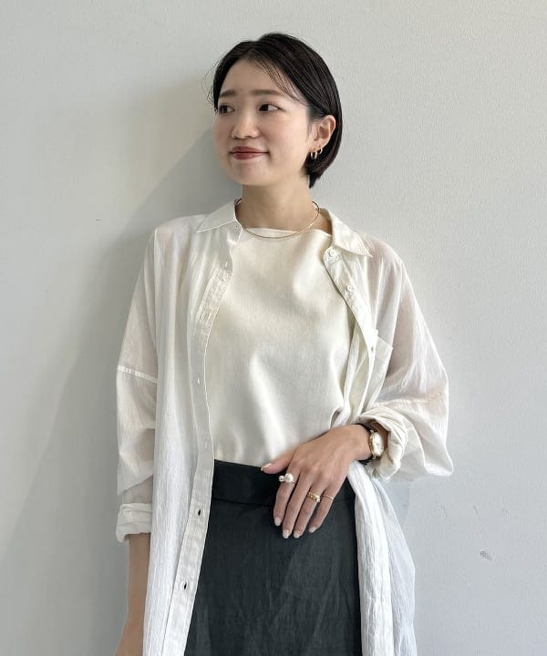 SANOさんの「BEAMS WOMEN｜ヘルシー ニットキャミソール .M」を使ったコーディネート
