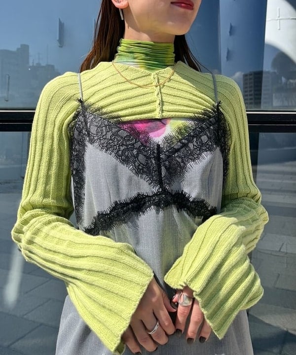 ちりこさんの「BEAMS WOMEN｜Ray BEAMS / レース トリム キャミ ワンピース」を使ったコーディネート