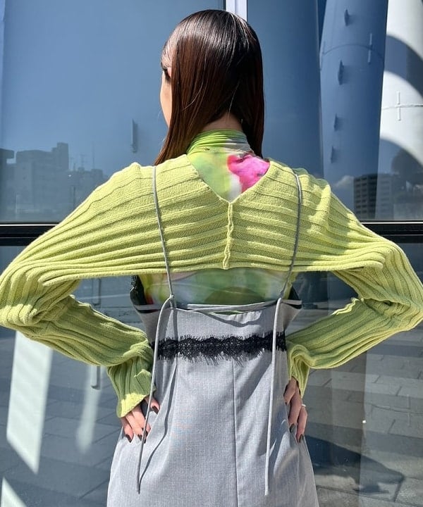 ちりこさんの「BEAMS WOMEN｜Ray BEAMS / レース トリム キャミ ワンピース」を使ったコーディネート