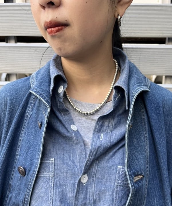 ミナミマリコさんの「BEAMS WOMEN｜BUZZ RICKSON'S × BEAMS BOY / 別注 ユーズド ダンガリー ジャンパー」を使ったコーディネート