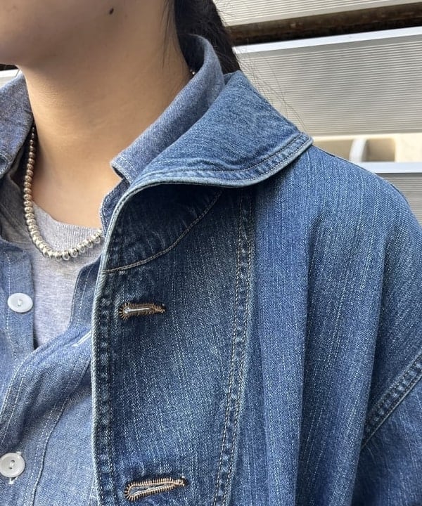 ミナミマリコさんの「BEAMS WOMEN｜BUZZ RICKSON'S × BEAMS BOY / 別注 ユーズド ダンガリー ジャンパー」を使ったコーディネート