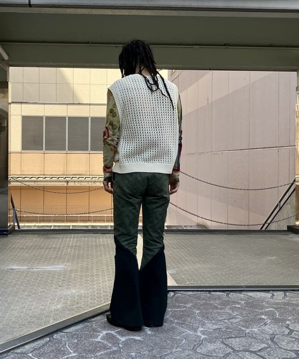 森 凌真さんの「BEAMS WOMEN｜BEAMS / 5ゲージ メッシュ ベスト」を使ったコーディネート