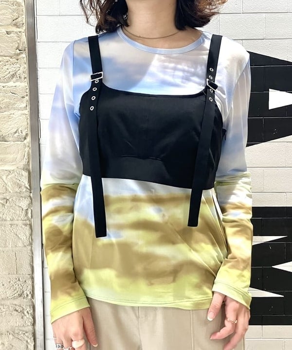 よしだゆりさんの「BEAMS WOMEN｜Ray BEAMS / ベルテッド ビスチェ」を使ったコーディネート