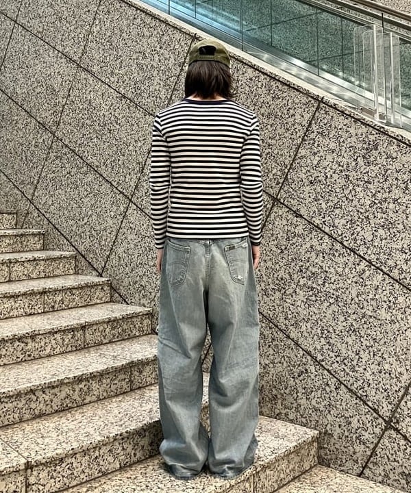 はるひむさんの「BEAMS WOMEN｜BEAMS BOY / フライス 1cm ボーダー」を使ったコーディネート