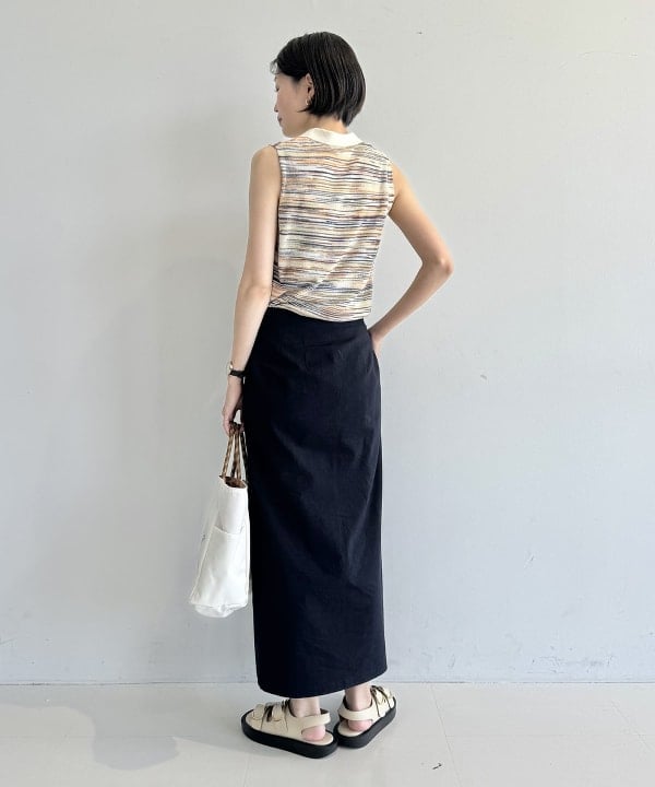 SANOさんの「BEAMS WOMEN｜Demi-Luxe BEAMS /  リネン ストレッチ タイトスカート」を使ったコーディネート