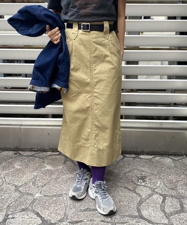 オカモト ミサキさんの「BEAMS WOMEN｜BEAMS BOY / 25mm WASH ベルト」を使ったコーディネート