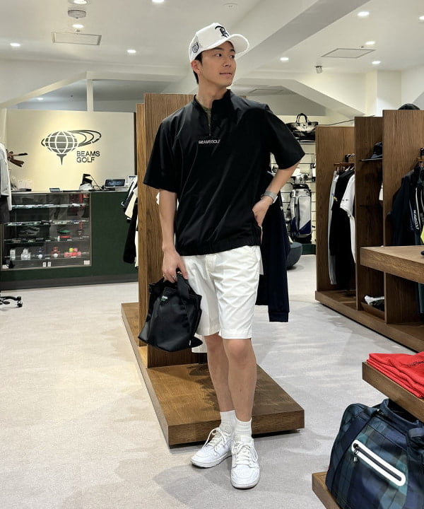 BEAMS GOLF ポロシャツ＆ショートパンツセット M BEAMS GOLF ポロシャツとショートパンツセット M/S GWおすすめ