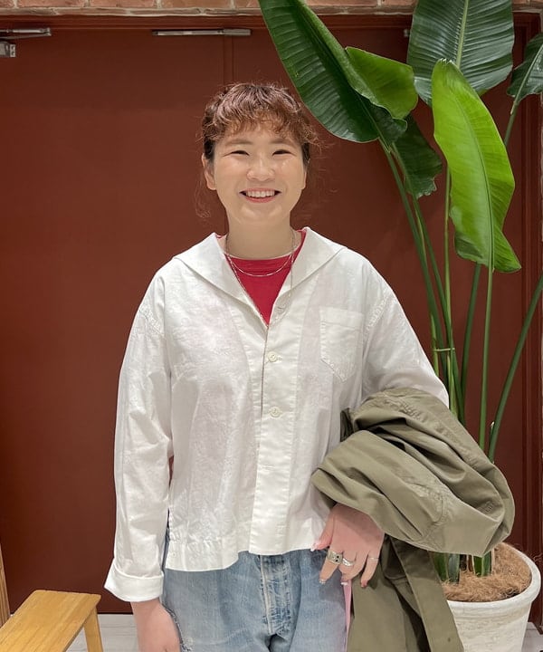 エノモト アミさんの「BEAMS WOMEN｜BEAMS BOY / USA テープベルト NEW」を使ったコーディネート