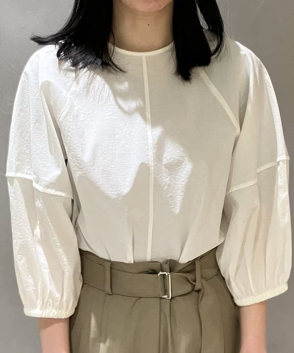 OSUMIさんの「BEAMS WOMEN｜Demi-Luxe BEAMS / 1タック ベルテッド パンツ」を使ったコーディネート