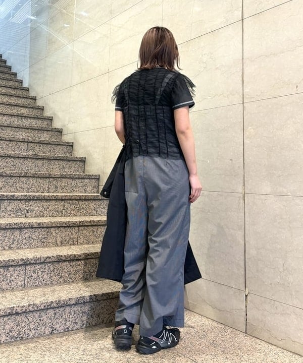 あすかさんの「BEAMS WOMEN｜RayBEAMS / チェック ワイド サロペット」を使ったコーディネート