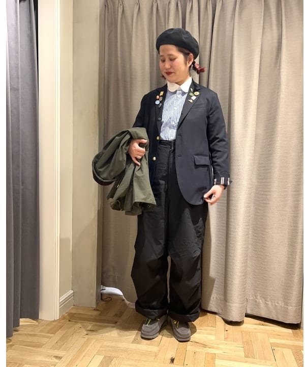 Kyooka Sayakaさんの「BEAMS WOMEN｜Barbour / OVERSIZE PEACHED BEADALE CASUAL JACKET」を使ったコーディネート