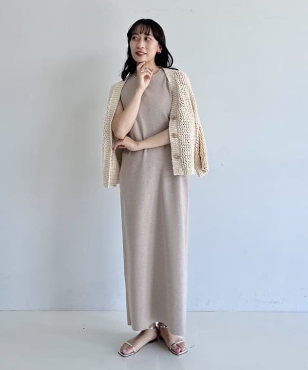 cammyさんの「BEAMS WOMEN｜Demi-Luxe BEAMS / スラブ アイレット Vネック カーディガン」を使ったコーディネート