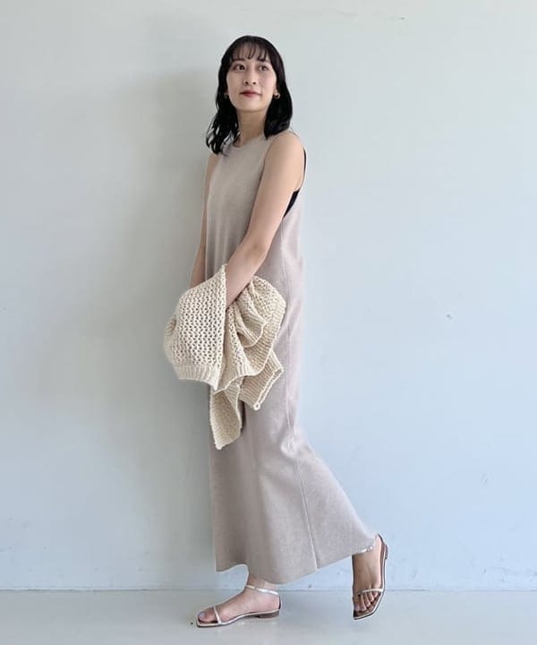 cammyさんの「BEAMS WOMEN｜Demi-Luxe BEAMS / スラブ アイレット Vネック カーディガン」を使ったコーディネート