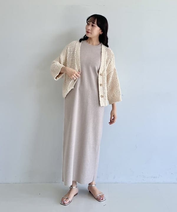 cammyさんの「BEAMS WOMEN｜Demi-Luxe BEAMS / スラブ アイレット Vネック カーディガン」を使ったコーディネート