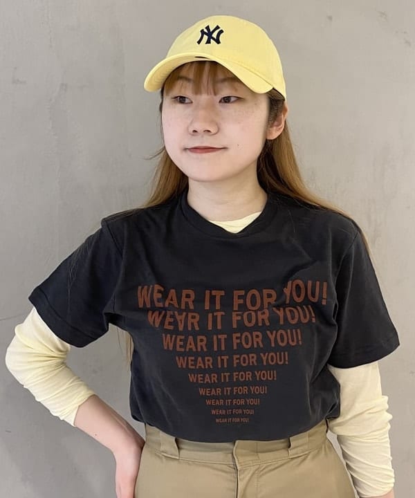 木村 海侑さんの「BEAMS WOMEN｜BEAMS BOY / リブ クルー 7分袖 カットソー」を使ったコーディネート