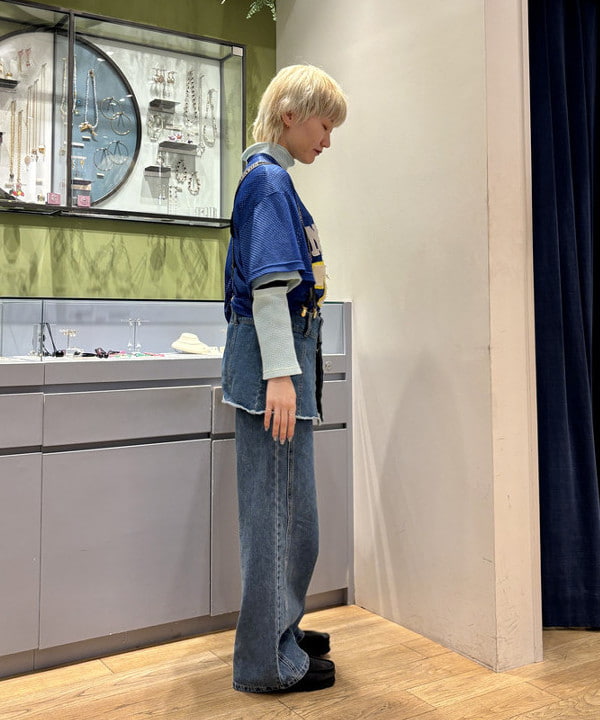 シミズ ネネさんの「BEAMS WOMEN｜Ray BEAMS / デニム ビスチェ」を使ったコーディネート