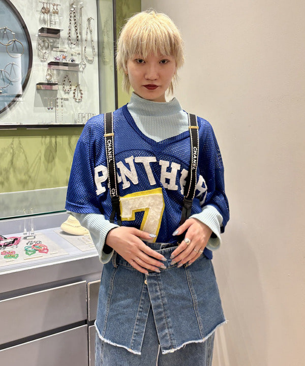 シミズ ネネさんの「BEAMS WOMEN｜Ray BEAMS / デニム ビスチェ」を使ったコーディネート