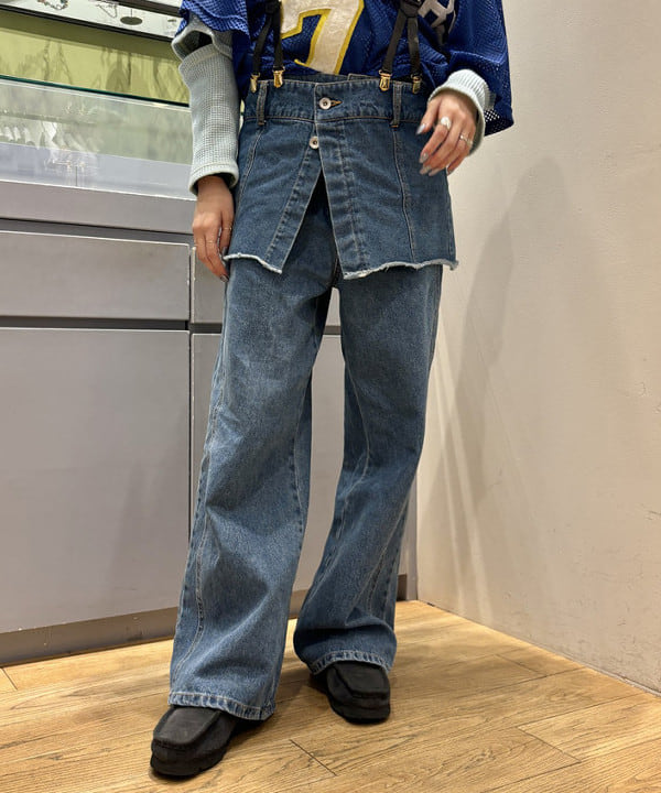 シミズ ネネさんの「BEAMS WOMEN｜Ray BEAMS / デニム ビスチェ」を使ったコーディネート