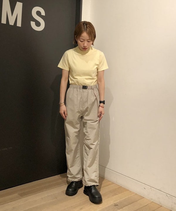 おはぎ(萩原)さんの「BEAMS WOMEN｜ボーイ ベーシック Tシャツ」を使ったコーディネート