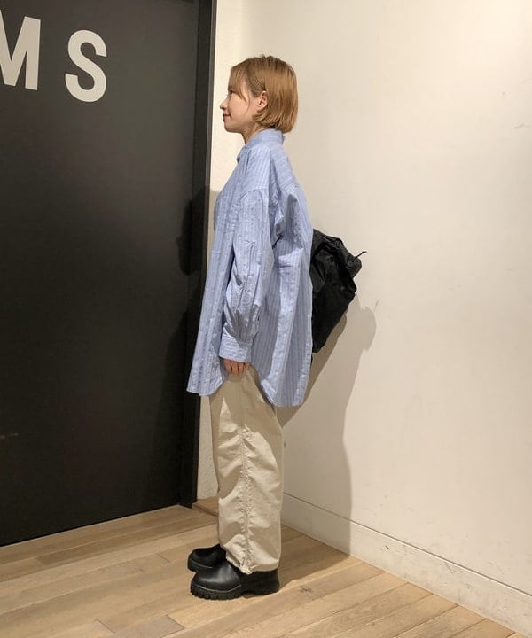 おはぎ(萩原)さんの「BEAMS WOMEN｜ボーイ ベーシック Tシャツ」を使ったコーディネート