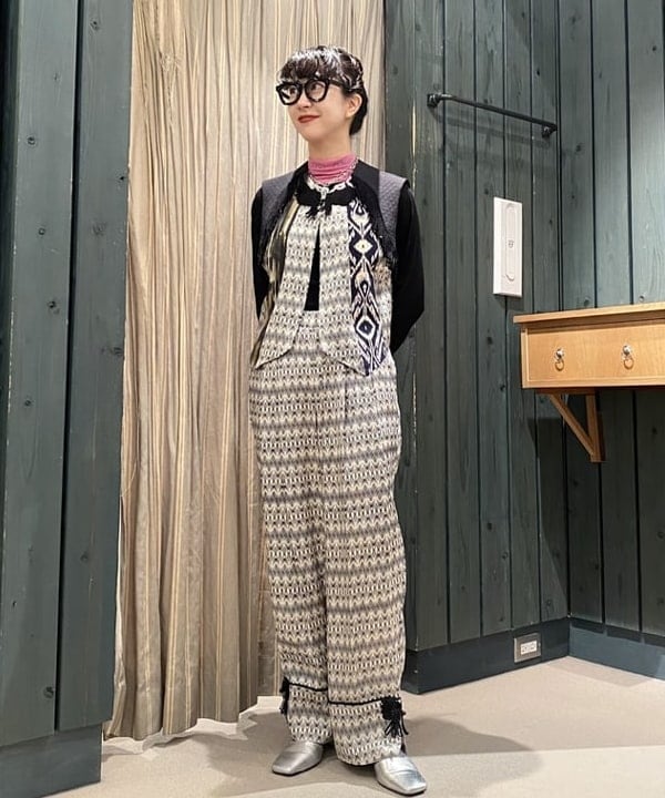 マツド ユメカさんの「BEAMS WOMEN｜テレコ リブ クルーネック トップス」を使ったコーディネート