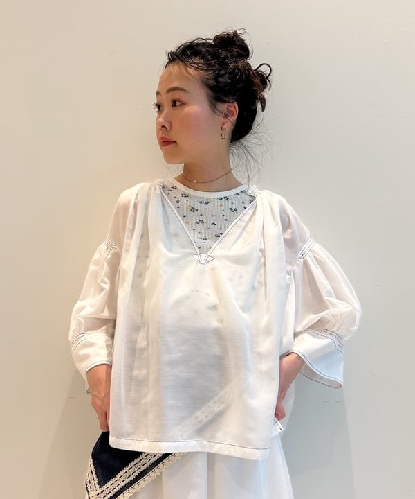 清水 彩乃さんの「BEAMS WOMEN｜maturely / Lawn Layard Stitch Skirt」を使ったコーディネート