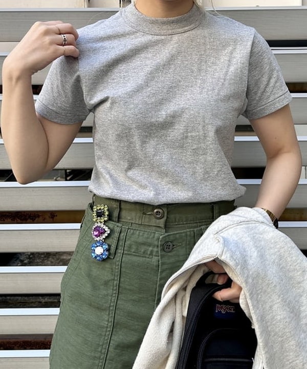 ナツハさんの「BEAMS WOMEN｜ボーイ ベーシック Tシャツ」を使ったコーディネート