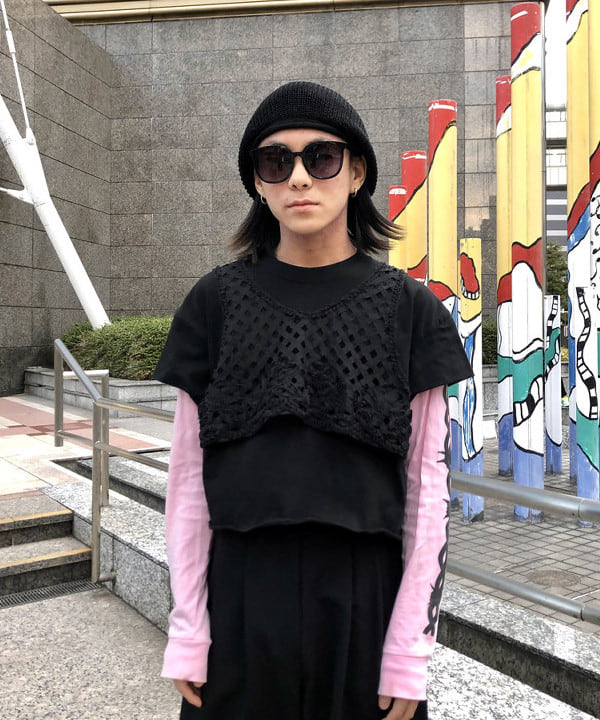 はるひむさんの「BEAMS WOMEN｜BEAMS / リネン ベレー▲」を使ったコーディネート