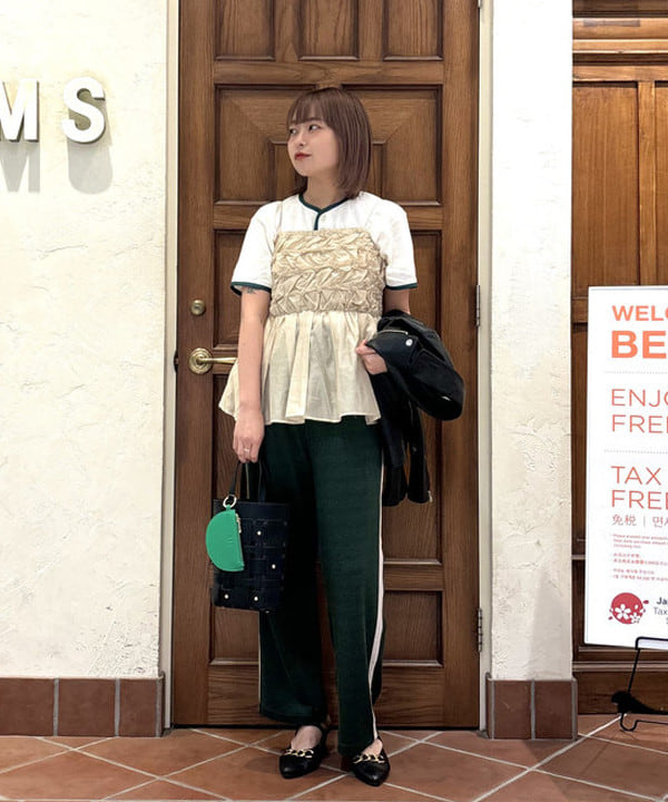 あすかさんの「BEAMS WOMEN｜Ray BEAMS / ラムレザー ダブル ライダース ブルゾン」を使ったコーディネート